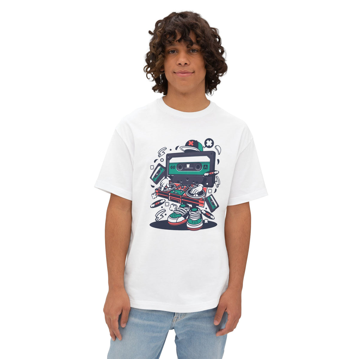 Retro Cassette Robot Tee