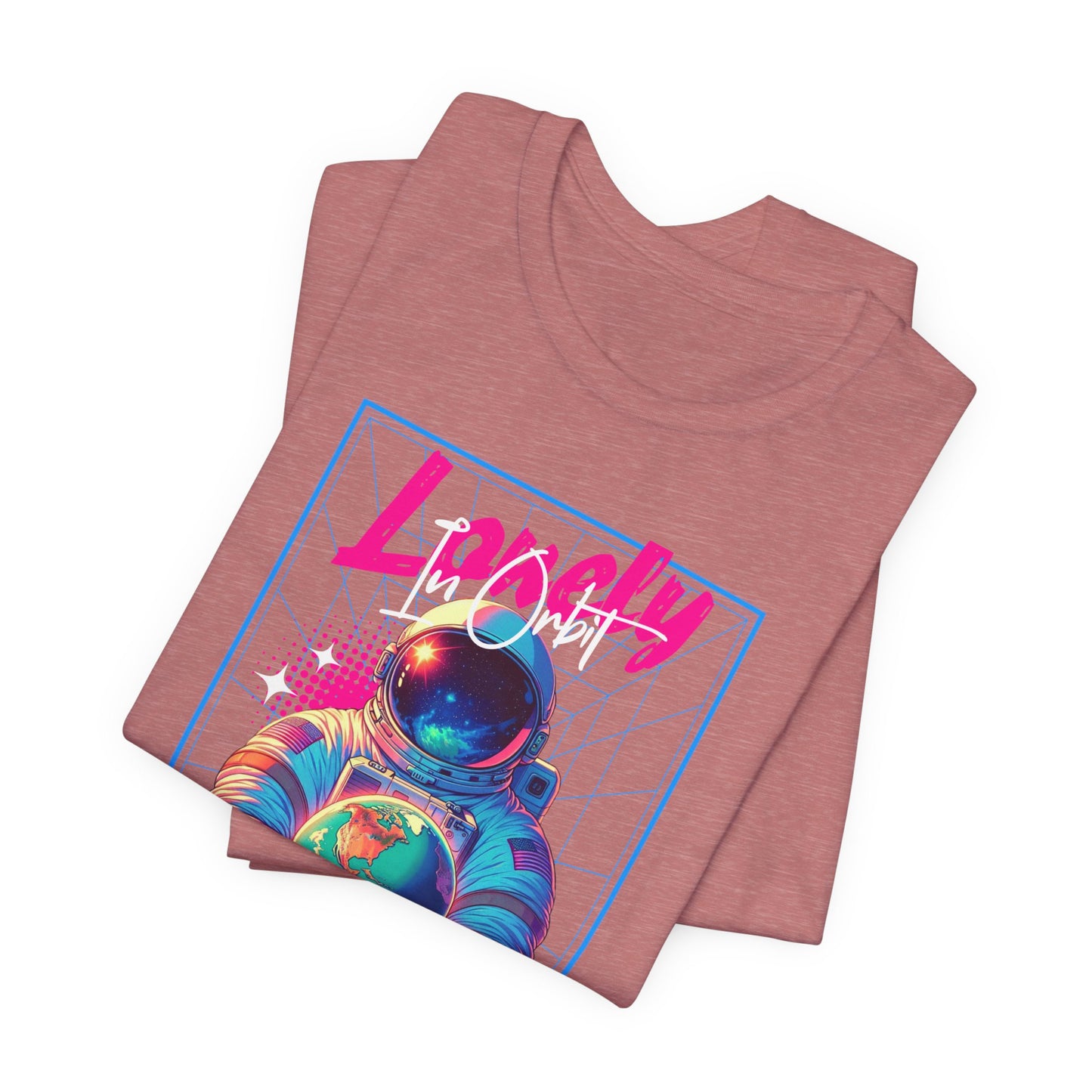 Astronaut Explorer Tee — "Lonely in Orbit" Space Graphic T-Shirt