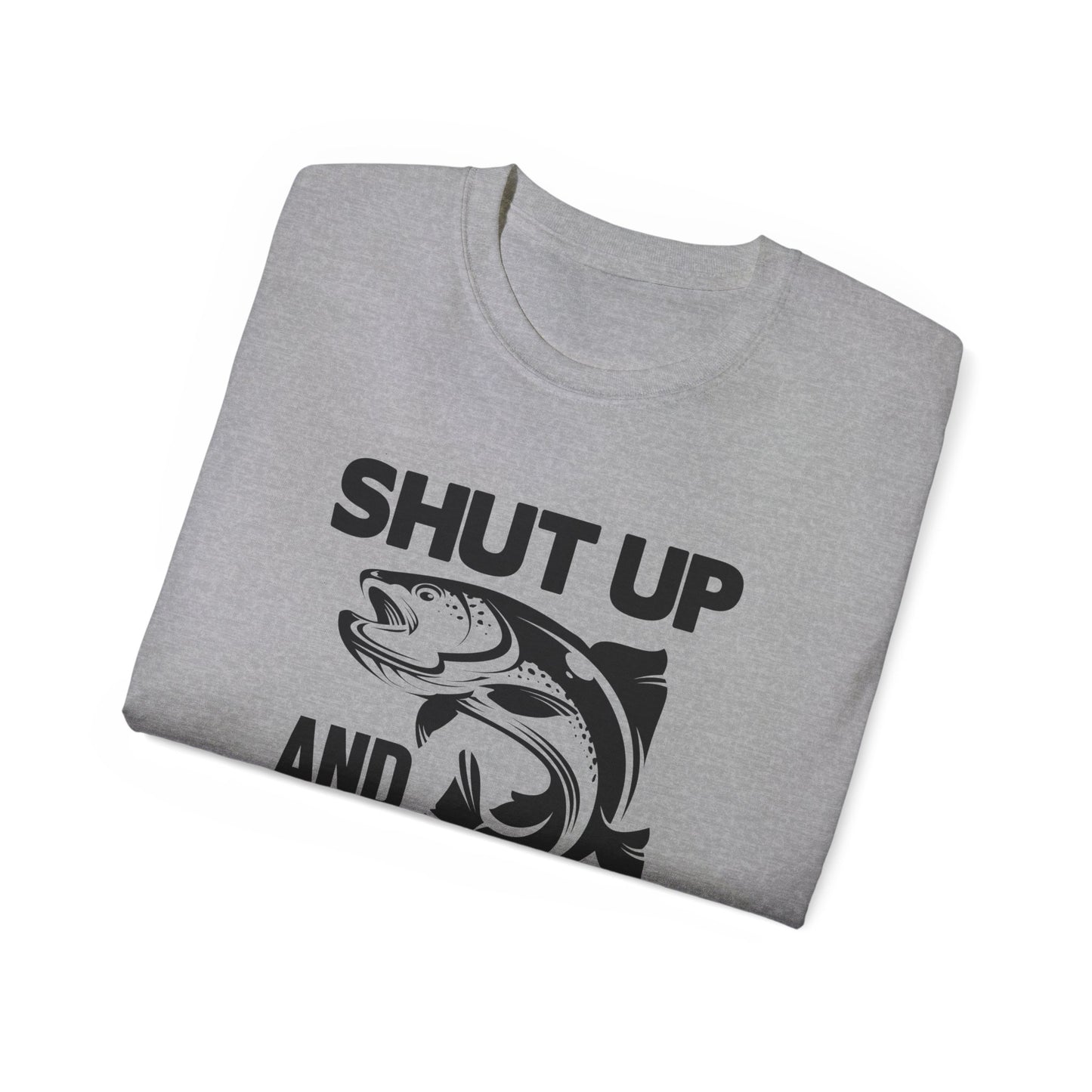 Quiet While Fishing, Unisex Ultra Cotton Tee