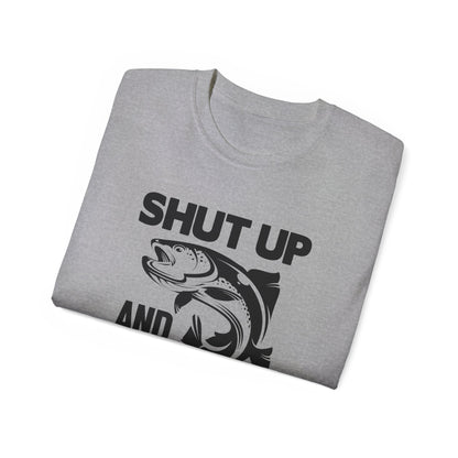 Quiet While Fishing, Unisex Ultra Cotton Tee