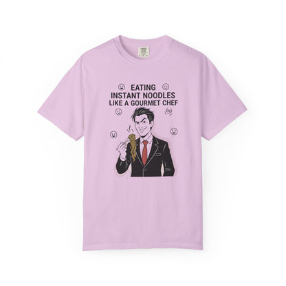 Instant Noodles Gourmet T-Shirt — Funny Chef Illustration Tee
