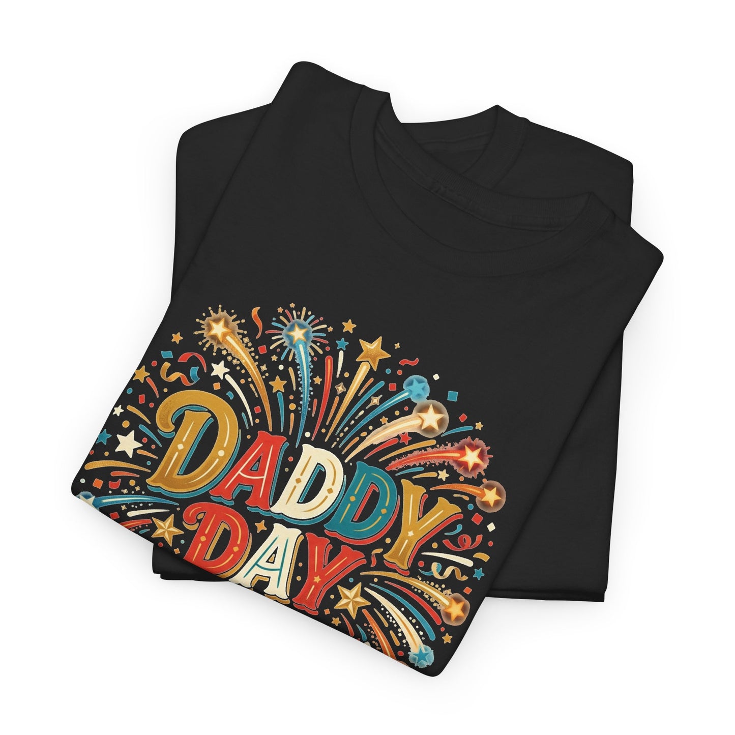 Daddy Day Fireworks T-Shirt — Retro Father’s Day Celebration Tee