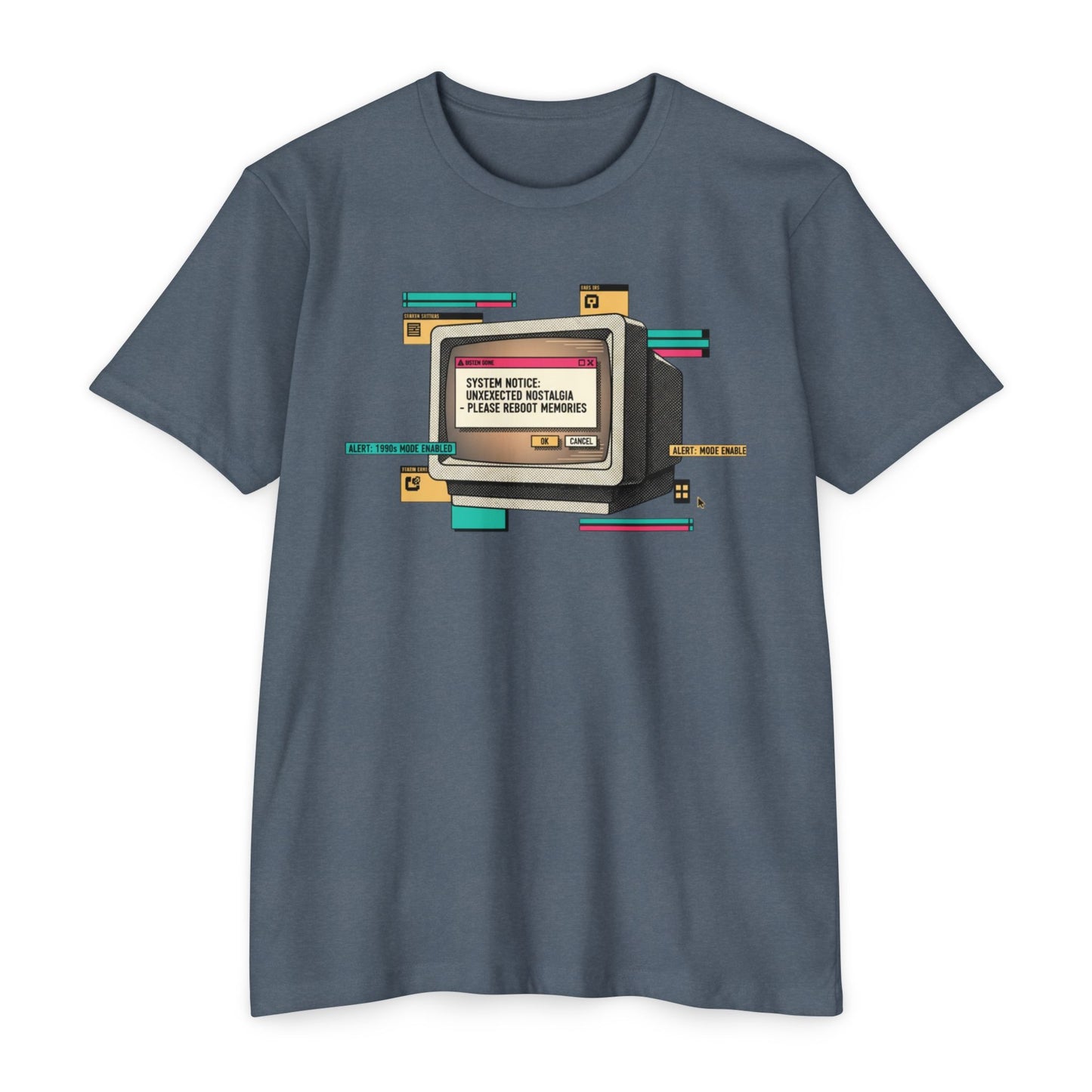 Nostalgic Monitor Reboot Unisex CVC Jersey T-shirt