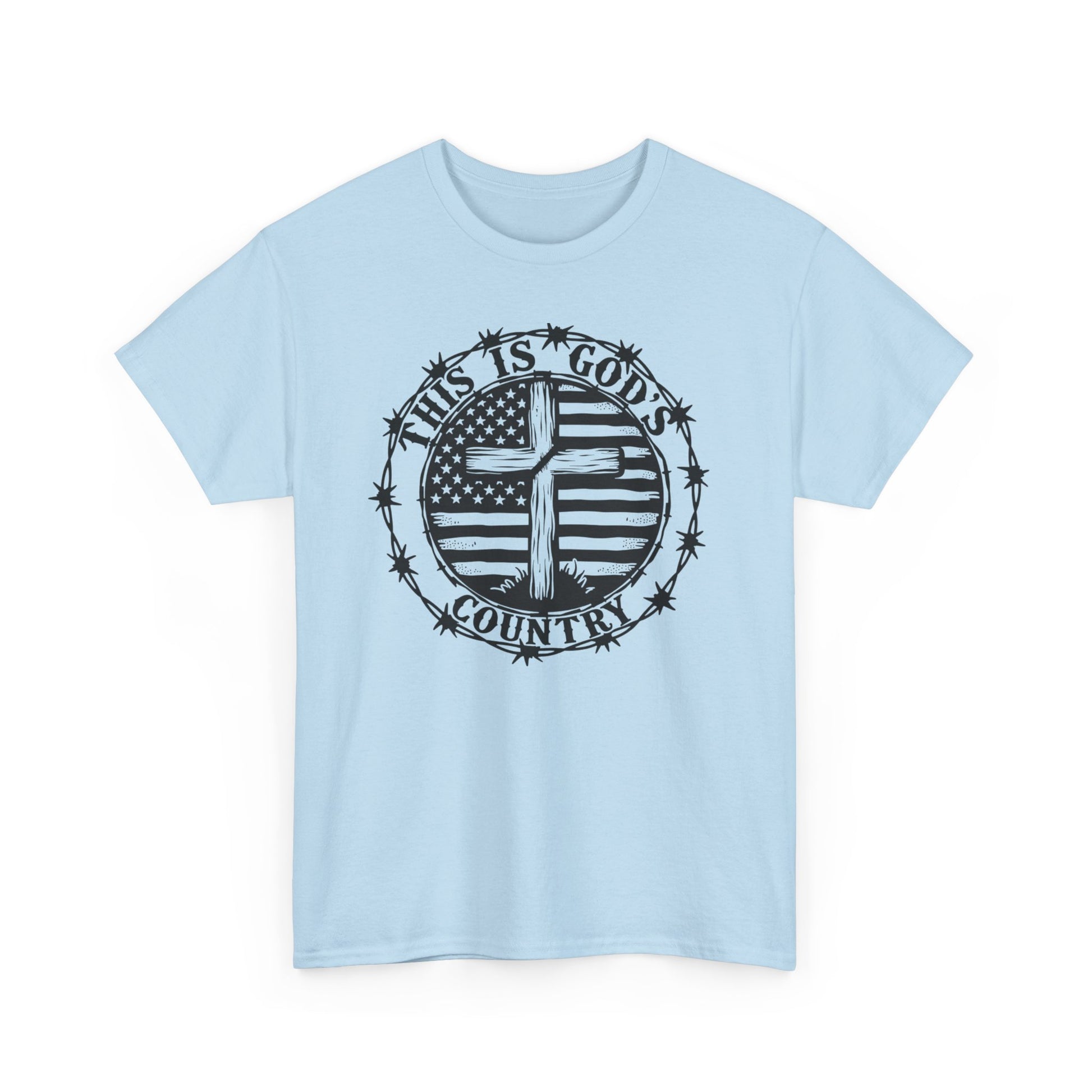 God’s Country, Unisex Heavy Cotton Tee - 'This is God's Country' Graphic Tee - Psychonaut Swag