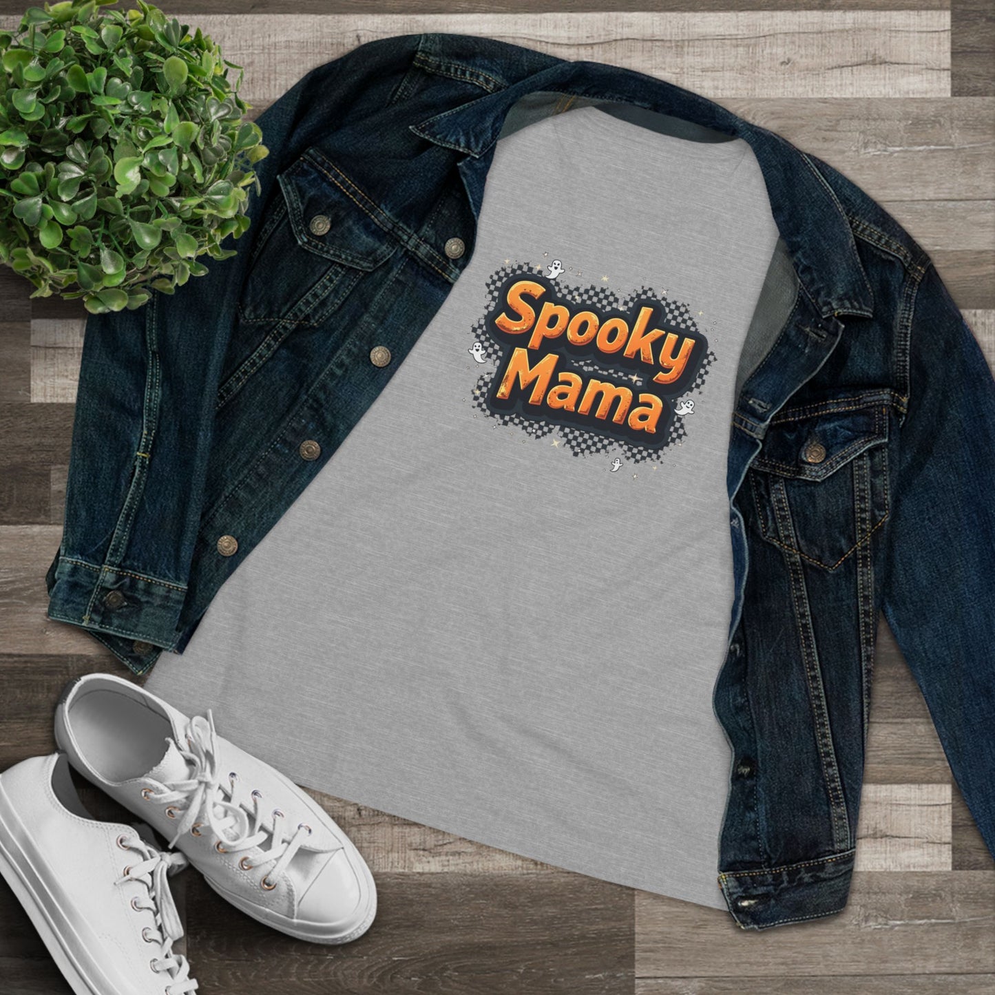 Spooky Mama Tee — Women's Halloween Graphic Shirt