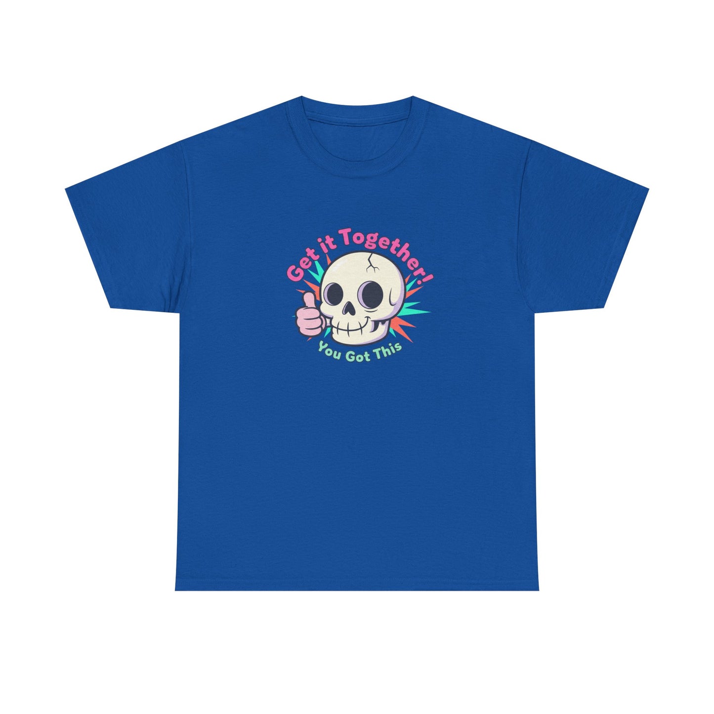 Get It Together Skull Tee — Cute Thumbs Up Motivational Graphic T-Shirt