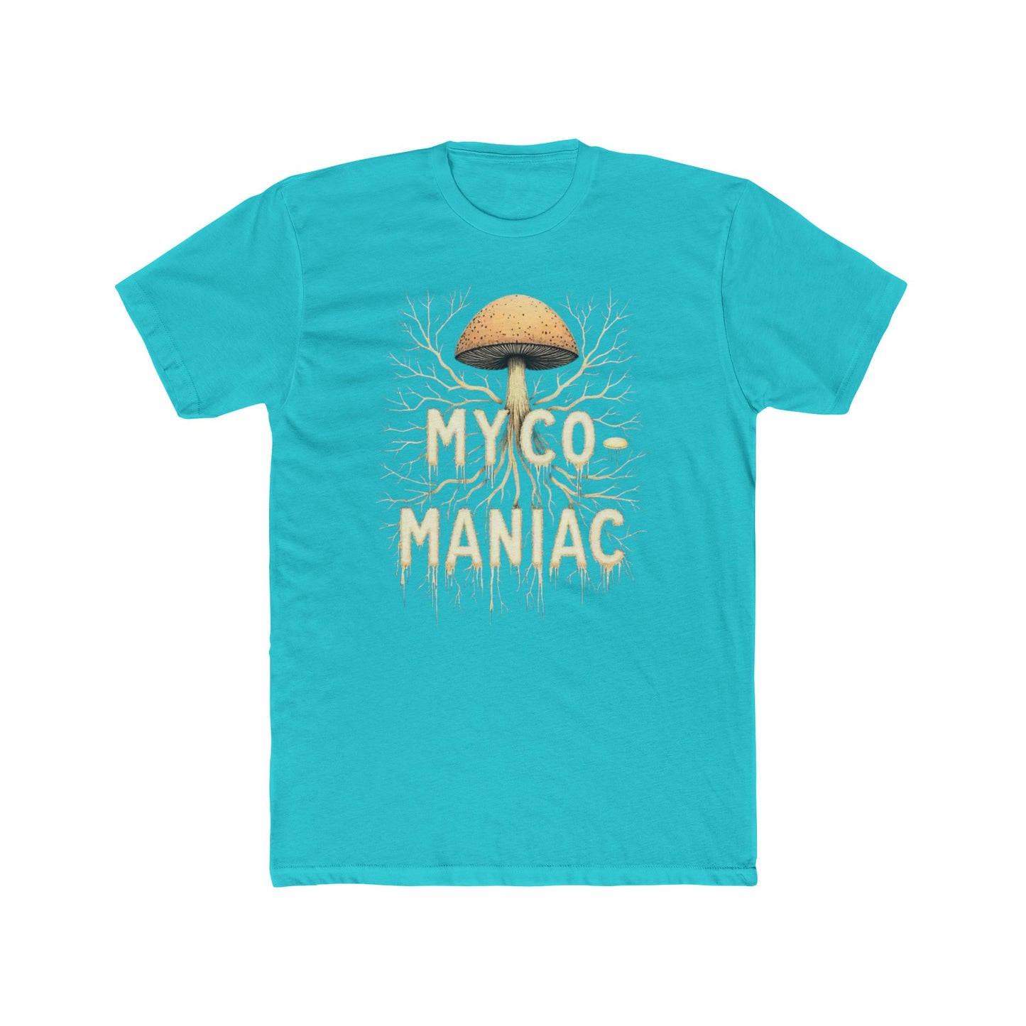 Myco-Maniac Unisex Cotton Crew Tee - Fun Fungi Shirt, Nature Lover Gift, Mushroom Enthusiast Apparel, Eco-Friendly Top, Perfect for [...] - Psychonaut Swag