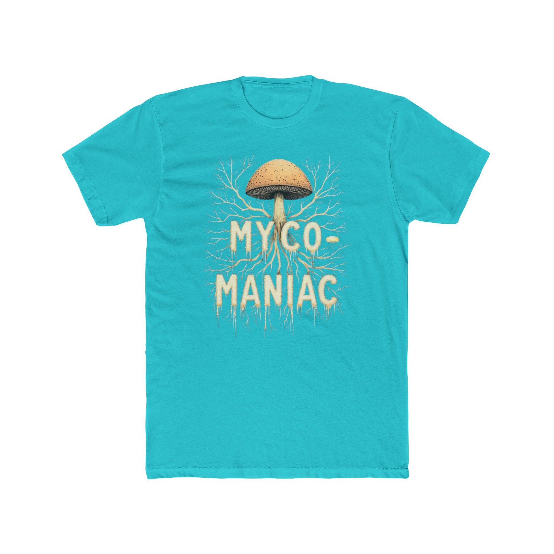 Myco-Maniac Unisex Cotton Crew Tee - Fun Fungi Shirt, Nature Lover Gift, Mushroom Enthusiast Apparel, Eco-Friendly Top, Perfect for [...] - Psychonaut Swag