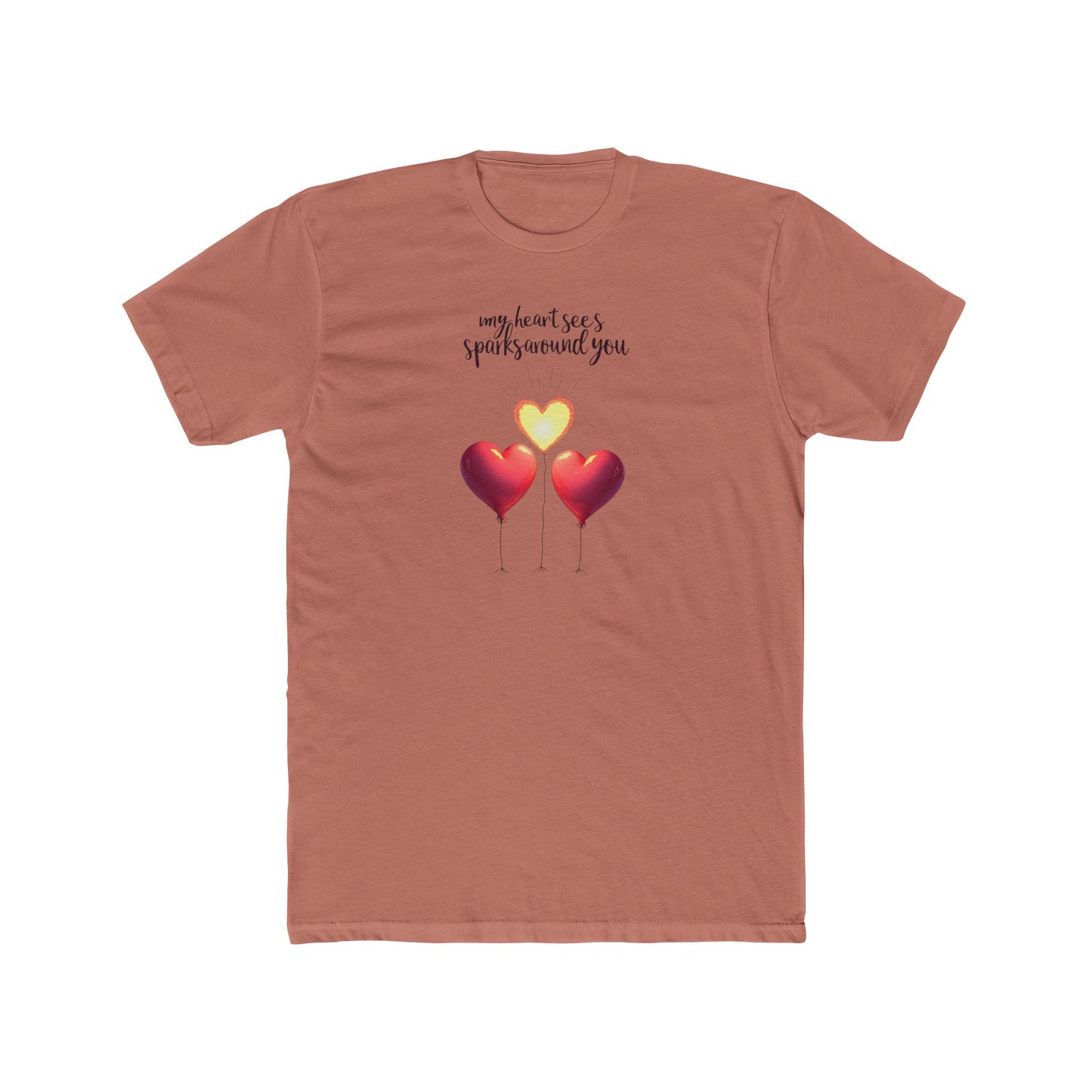 Valentine Heart Trio Tee — "My Heart Says I Picked Around You" Romantic Graphic T-Shirt