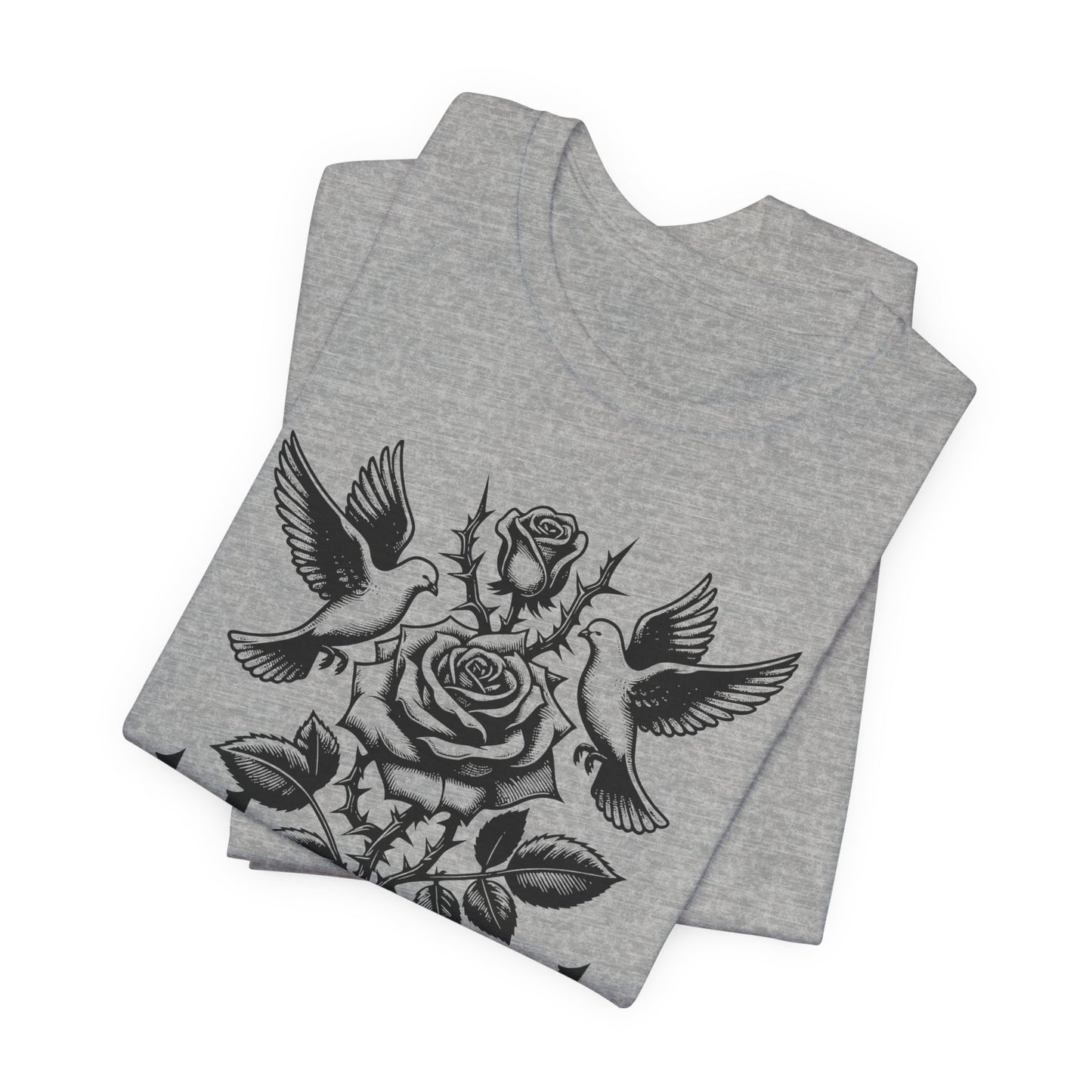 Blessed Rose Tee — Vintage Floral Graphic T‑Shirt
