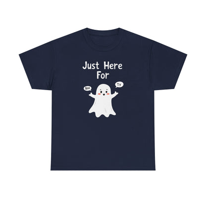 Cute Boo, Unisex Heavy Cotton Tee - Perfect for Self-Love, Gift, Casual Wear, Birthdays, or Relaxation