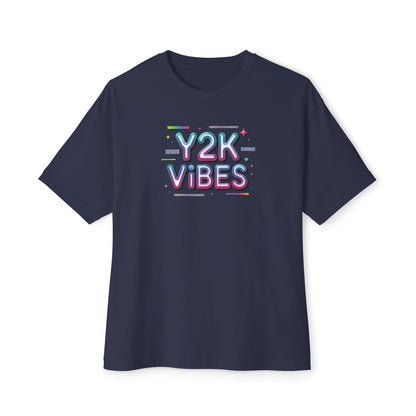 Y2K Vibes Tee - Retro 2000s Graphic Boxy T-Shirt