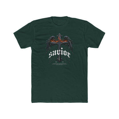 Savior Cross & Wings Graphic Tee - Gothic Christian Streetwear