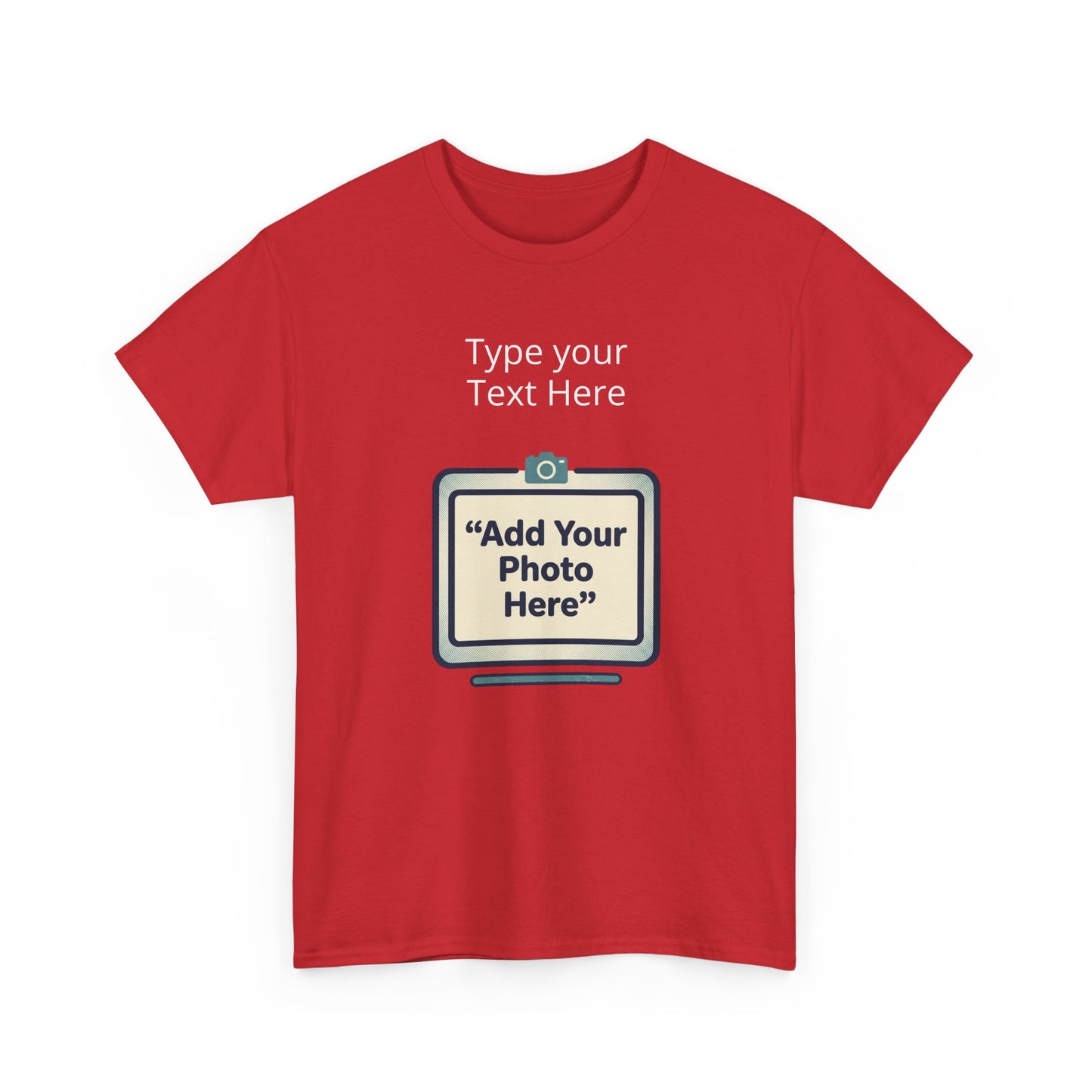 Customize Your Own (Adult) Heavy Cotton Tee — Personalized Image or Text T-Shirt