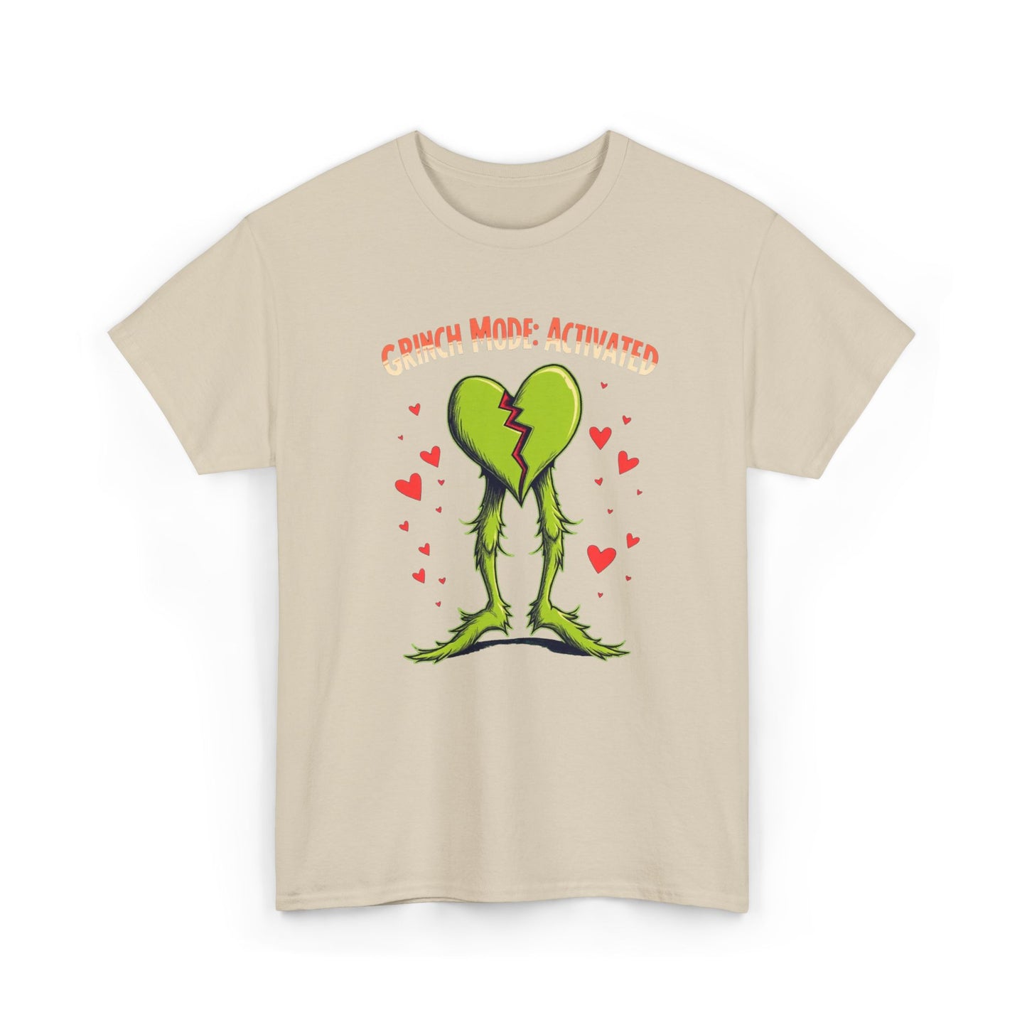 Grinchy Valentines, Unisex Heavy Cotton Tee