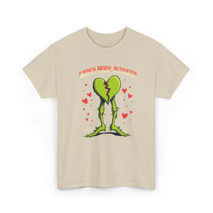 Grinchy Valentines, Unisex Heavy Cotton Tee
