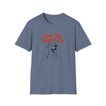 Suns Out, Tongues Out T-Shirt – Unisex Summer Tee, Dog Lovers Gift, Casual Wear, Cute Pet Shirt, Animal Lover Apparel - Psychonaut Swag