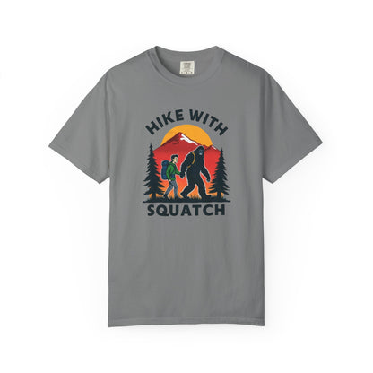 Hike With Squatch T-Shirt — Vintage Bigfoot Hiking Graphic Tee