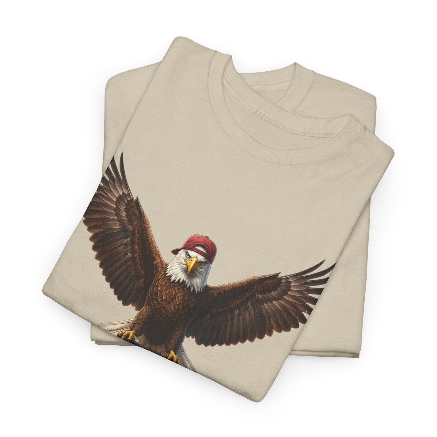 America F Yeah Eagle Tee — Patriotic Flag Graphic Shirt
