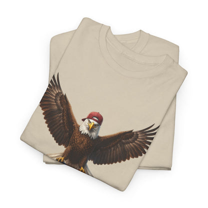 America F Yeah Eagle Tee — Patriotic Flag Graphic Shirt