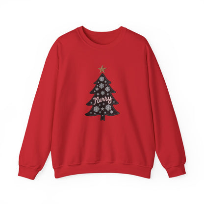 Merry Tree, Christmas sweatshirt, Unisex Heavy Blend™ Crewneck Sweatshirt