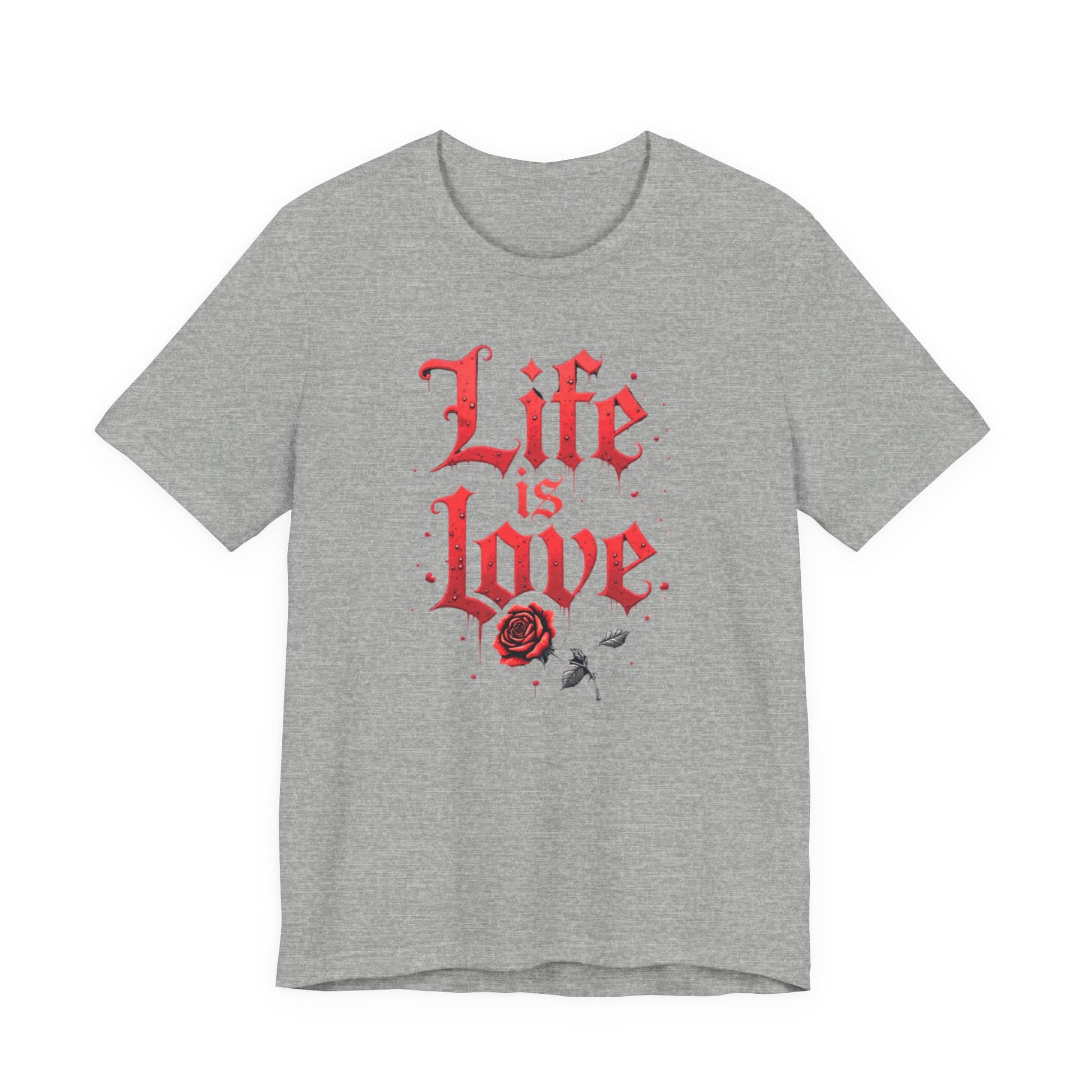 Life is Love Shirt, Love Themed Apparel, Gift for Couples, Valentine's Day Top - Psychonaut Swag