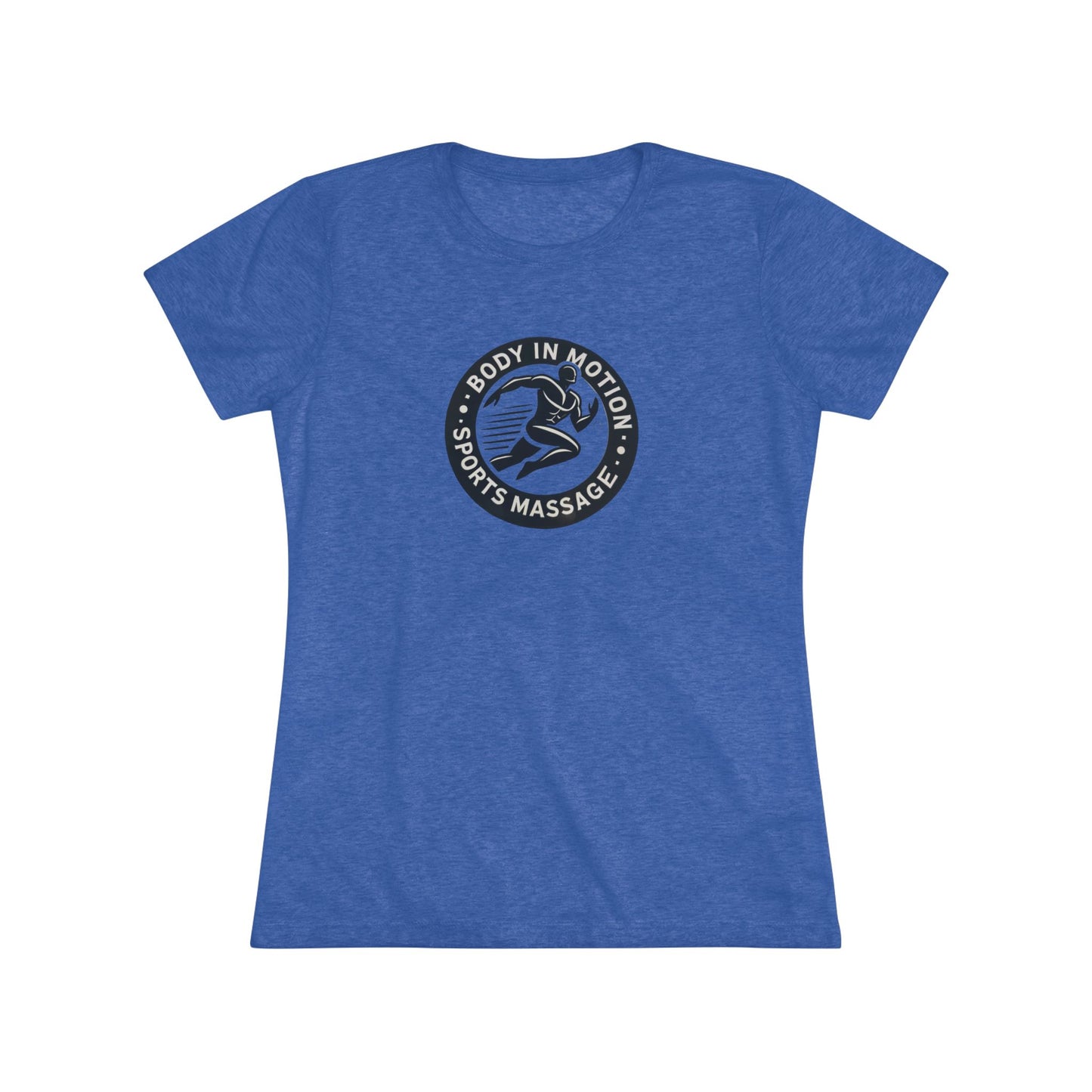 Sports Massage, Women’s Triblend Tee — "Body in Motion Sports Massage" Logo Shirt