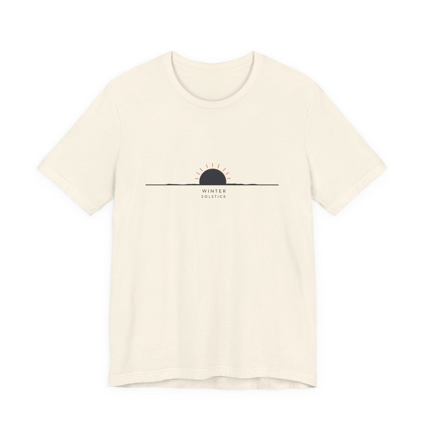 Sunrise Minimalist Tee — "Winter Solstice" Graphic T-Shirt