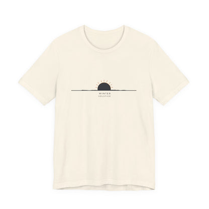 Sunrise Minimalist Tee — "Winter Solstice" Graphic T-Shirt