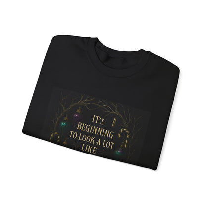 Goth‑Mas Crewneck Sweatshirt — "It's Beginning to Look a Lot Like Goth‑Mas" Holiday Gothic Sweater