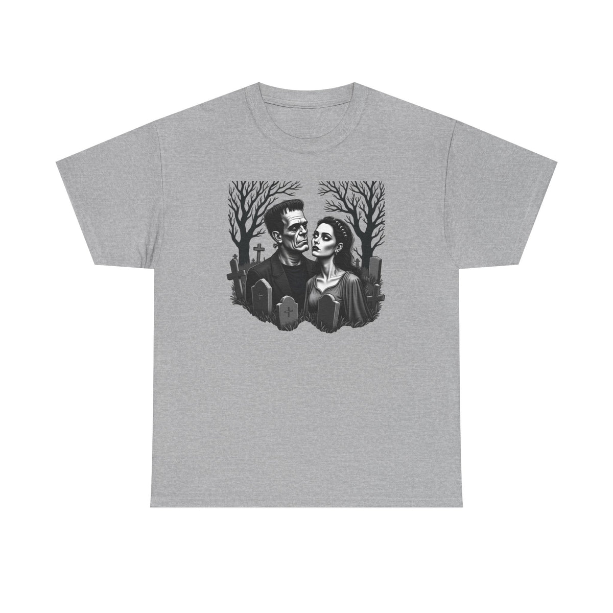 Gothic 'Until Forever' Couple Tee — Anniversary Season Graphic T-Shirt