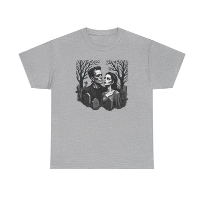 Gothic 'Until Forever' Couple Tee — Anniversary Season Graphic T-Shirt