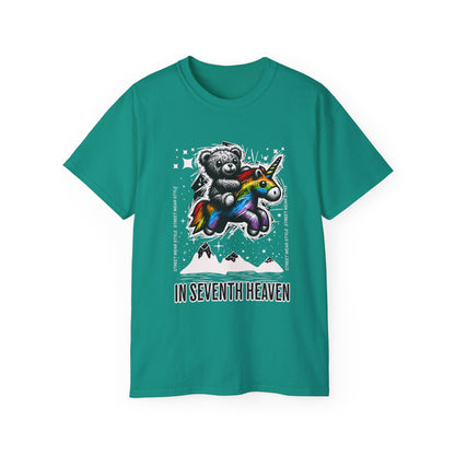 Bear Riding Unicorn, Unisex Ultra Cotton Tee