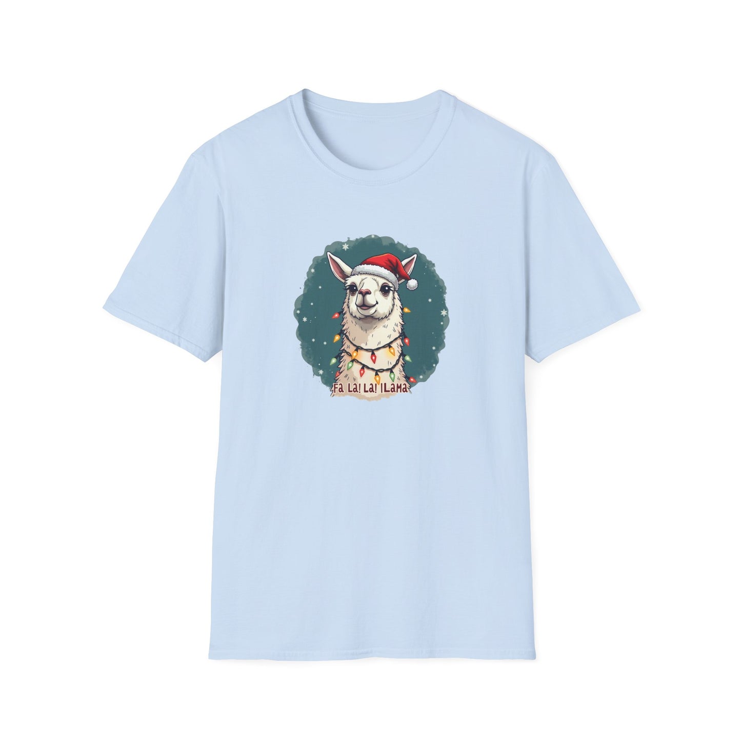 Llamas Christmas tee, Unisex Softstyle T-Shirt