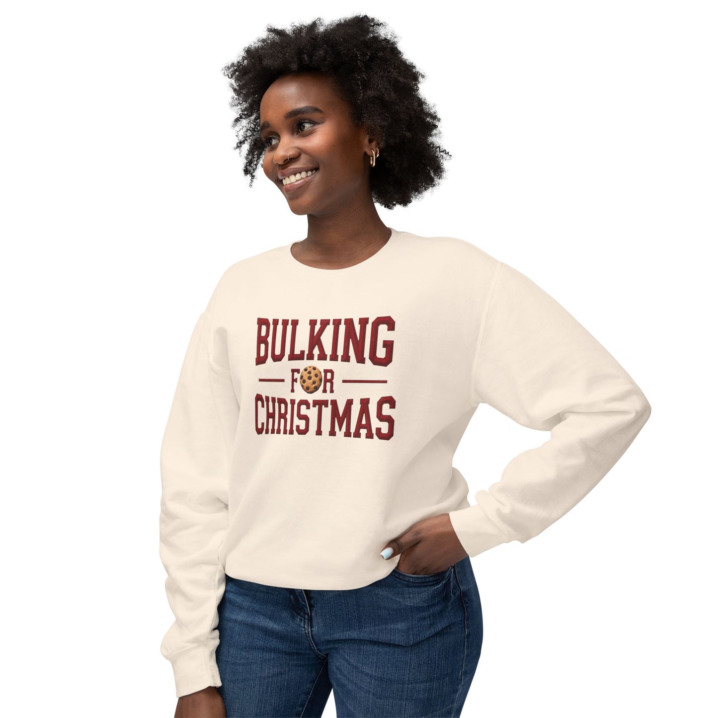 Bulking for Christmas Sweatshirt — Funny Holiday Cookie Eating Crewneck