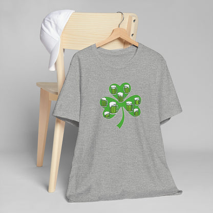 Lucky Green Beer Clover, Unisex Jersey T-Shirt
