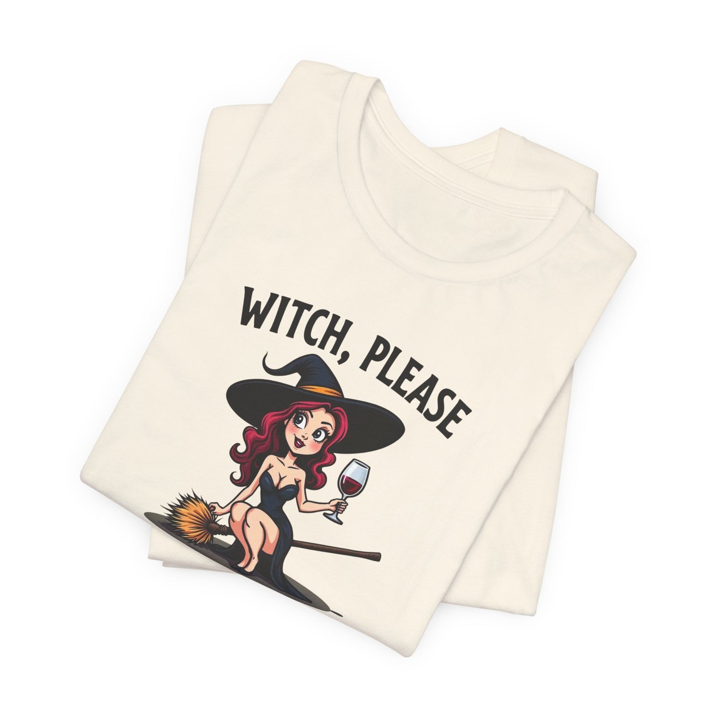 Witch, Please Tee — Cute Pinup Witch Graphic T‑Shirt ("I’ve Got Spells For That")