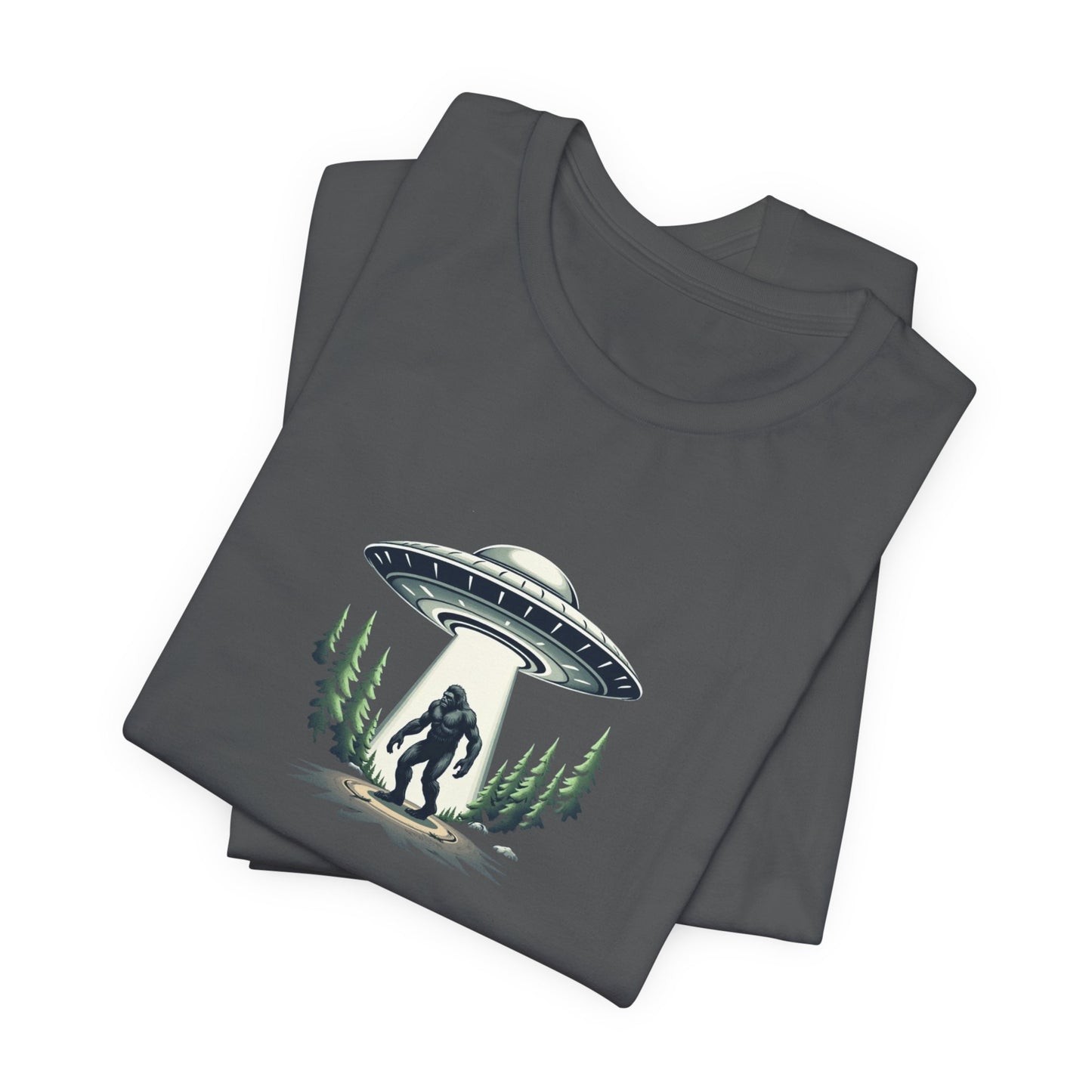 Squatch Sighting T-Shirt – Sasquatch UFO Abduction Graphic Tee