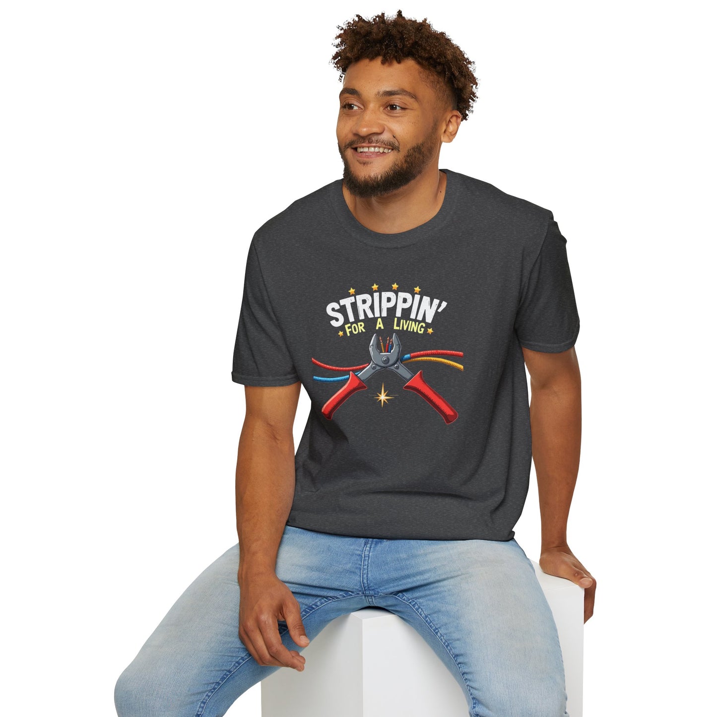 Stripping For A Living, Unisex Softstyle T-Shirt