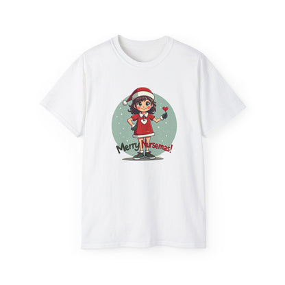 Nurse Christmas Tee — "Merry Nursemas!" Holiday Nurse T-Shirt