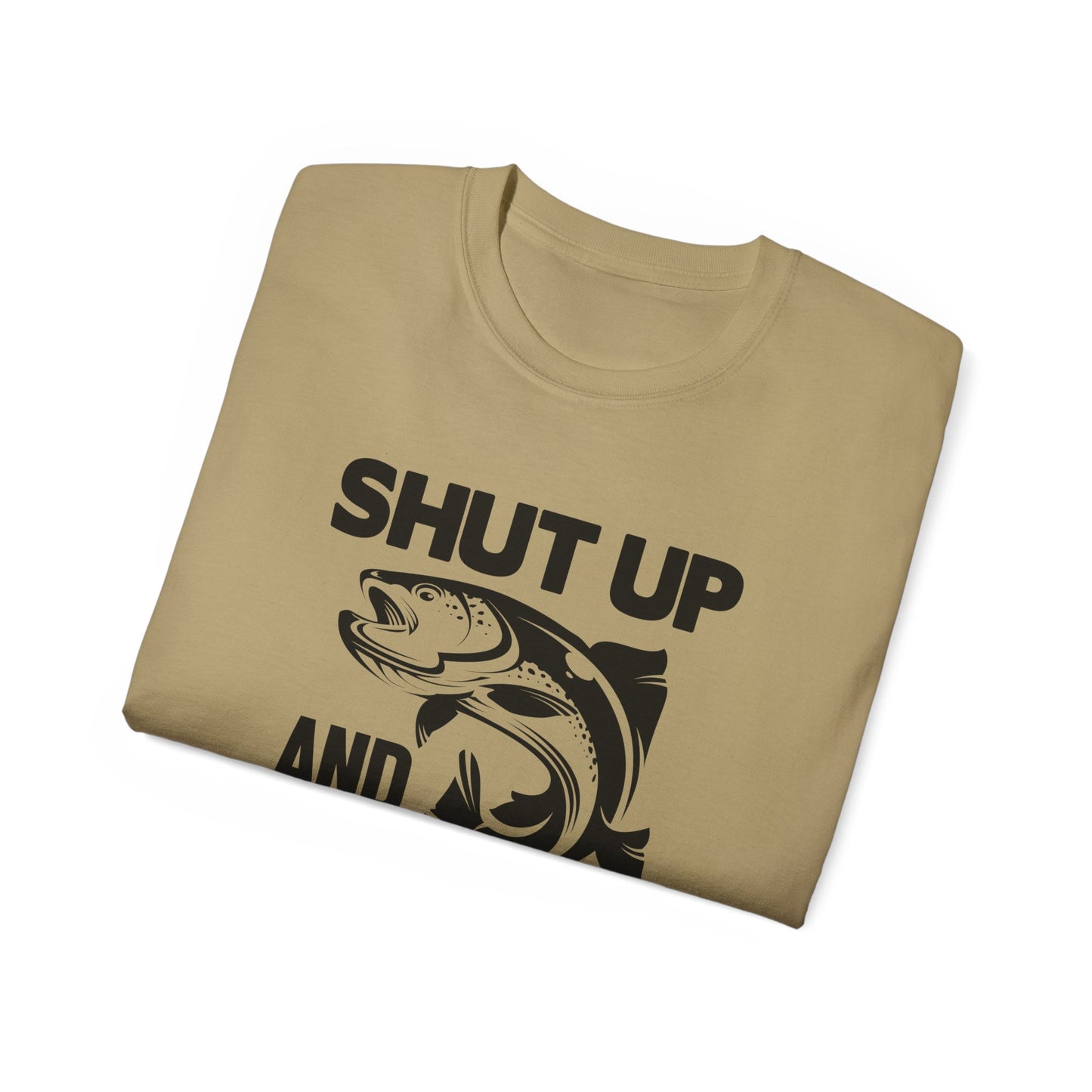 Quiet While Fishing, Unisex Ultra Cotton Tee