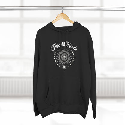 Moonlit Rituals Hoodie — Mystic Celestial Graphic Pullover