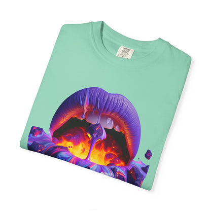Lava Lips, Unisex Garment-Dyed T-shirt