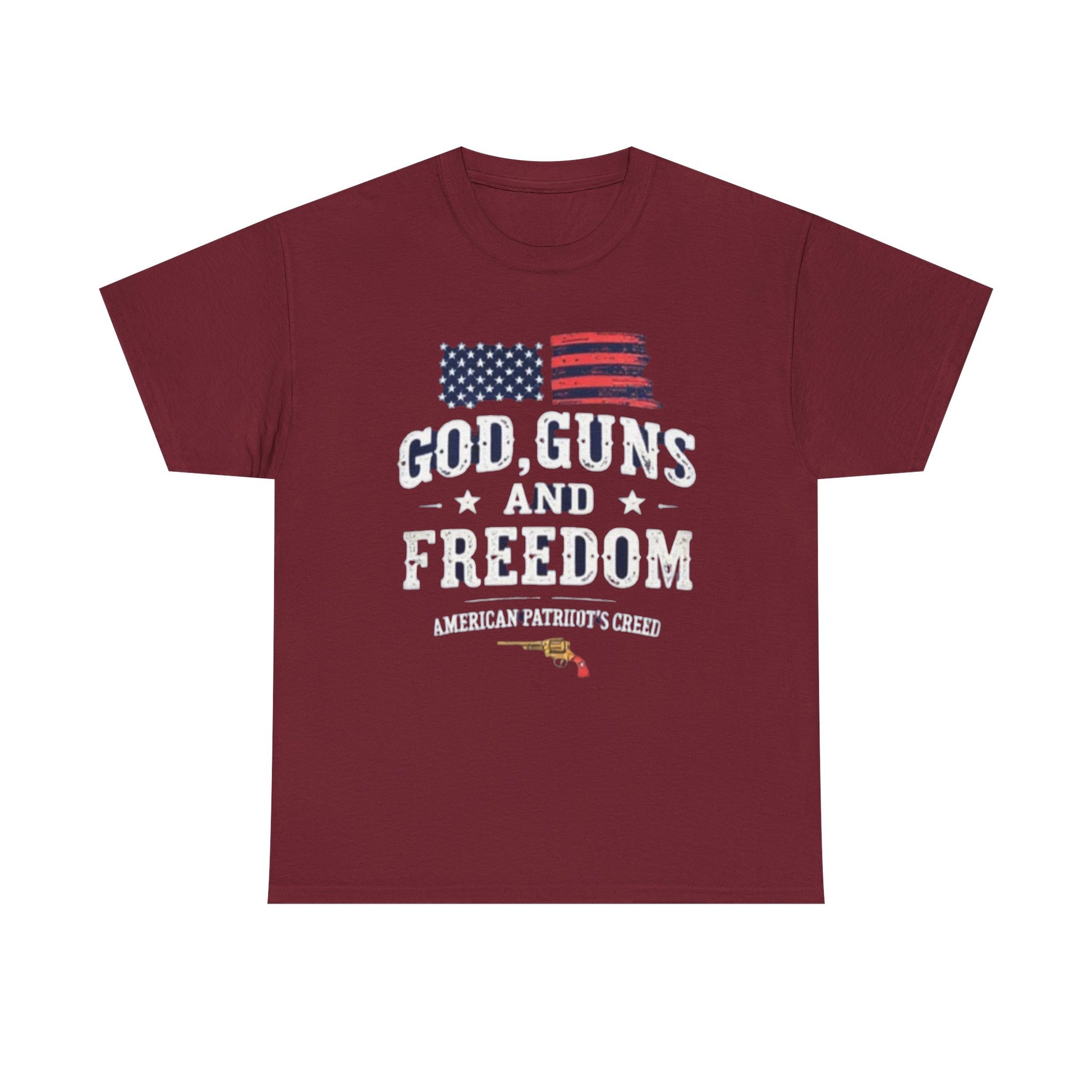 God, Guns, and Freedom American Patriot's Creed Shirt - Psychonaut Swag