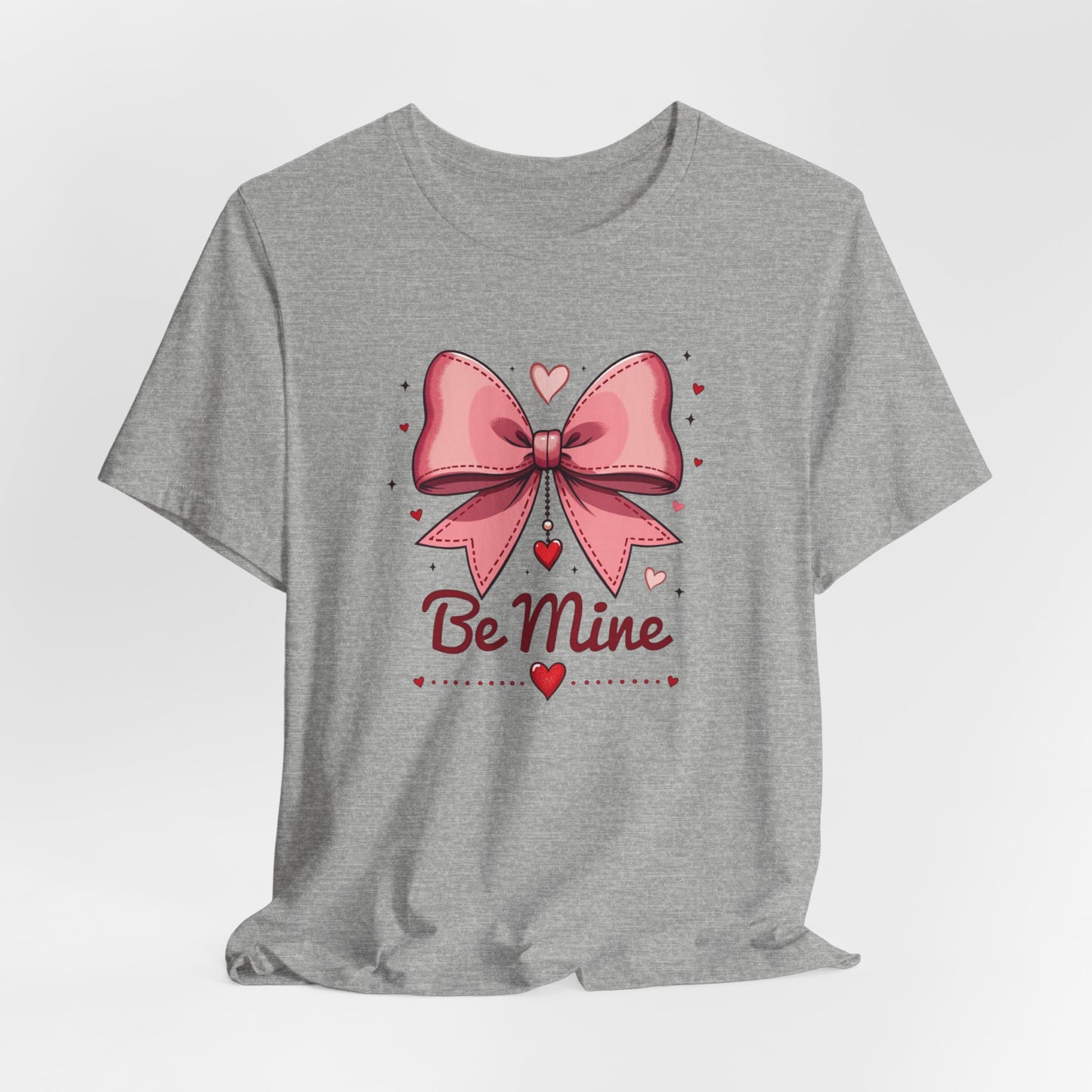 Valentine 'Be Mine' Pink Bow T‑Shirt