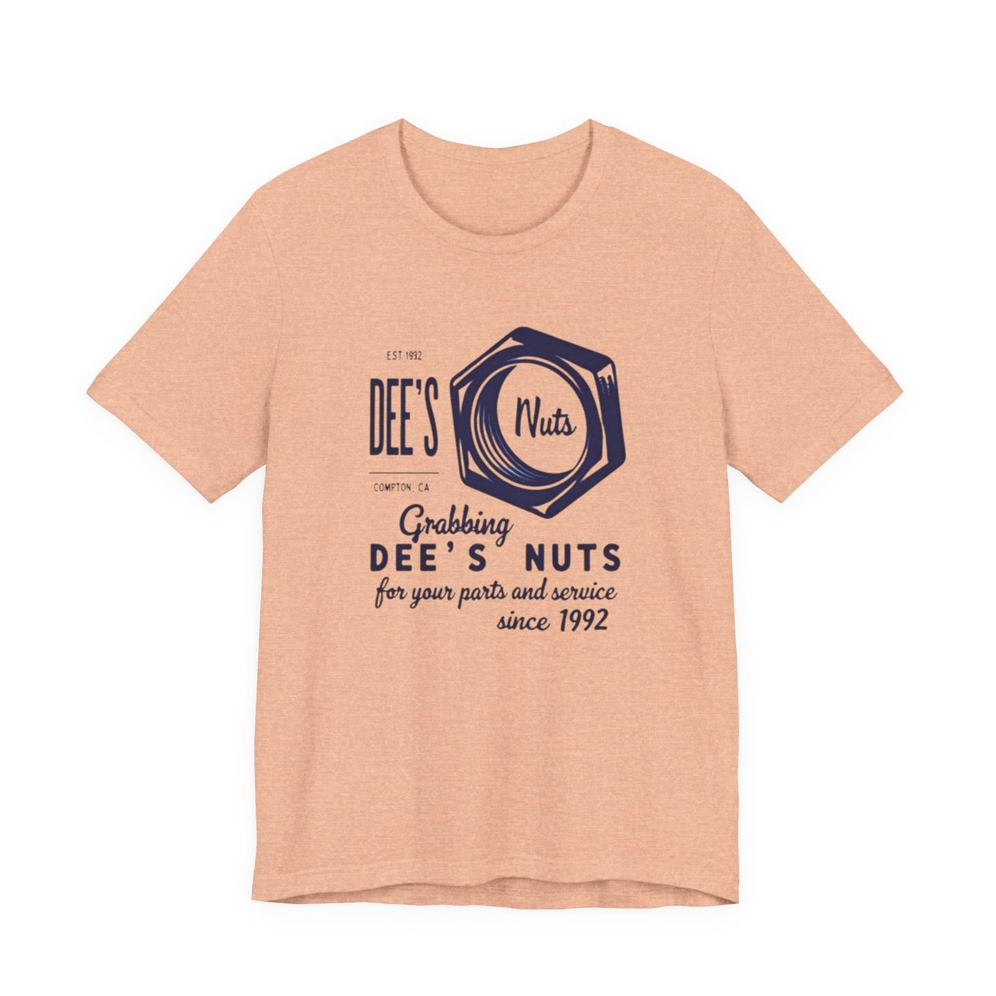 Retro Gas Station Tee — Dee's Nuts Coffee Logo T-Shirt