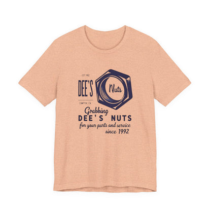 Retro Gas Station Tee — Dee's Nuts Coffee Logo T-Shirt