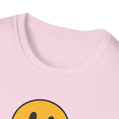 Smile Encouragement T-Shirt, Positive Vibes Tee, Unisex Graphic Shirt, Gift for Friends, Casual Wear, Everyday Comfort - Psychonaut Swag
