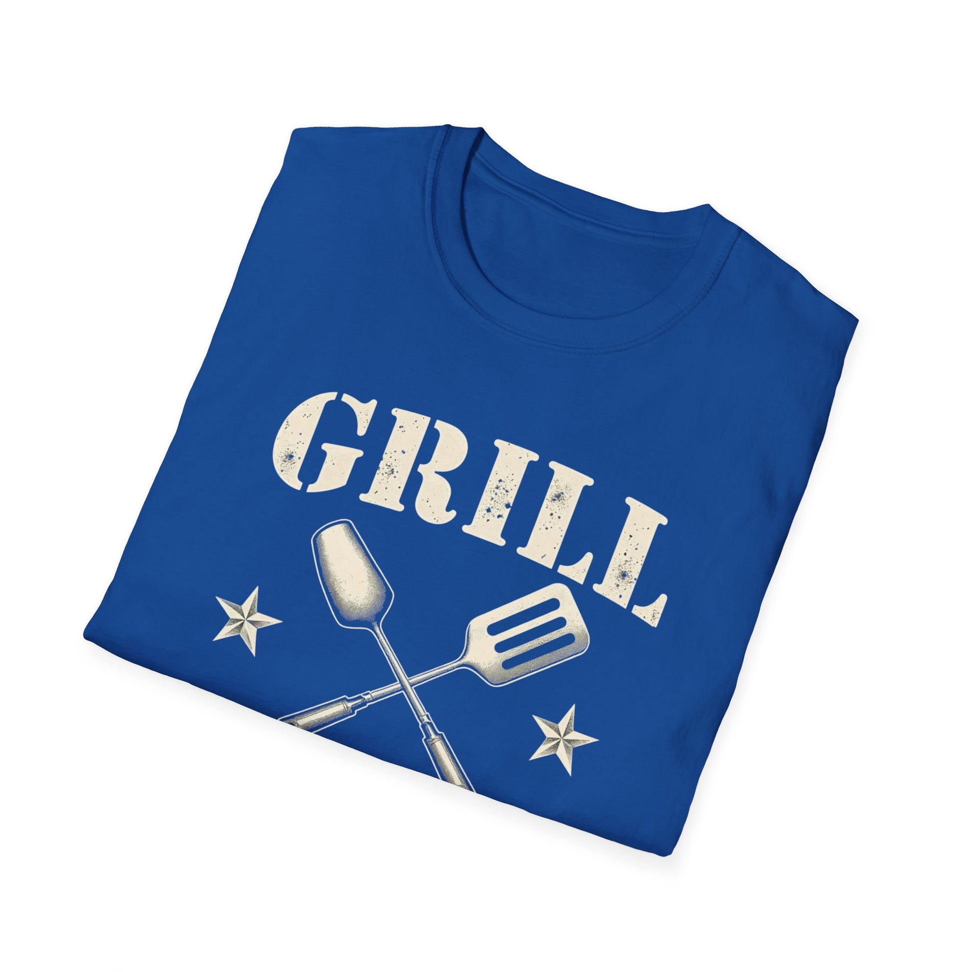 Grill Sergeant T-Shirt, Unisex Softstyle Tee, BBQ Gift, Father's Day Shirt, Grilling Apparel - Psychonaut Swag