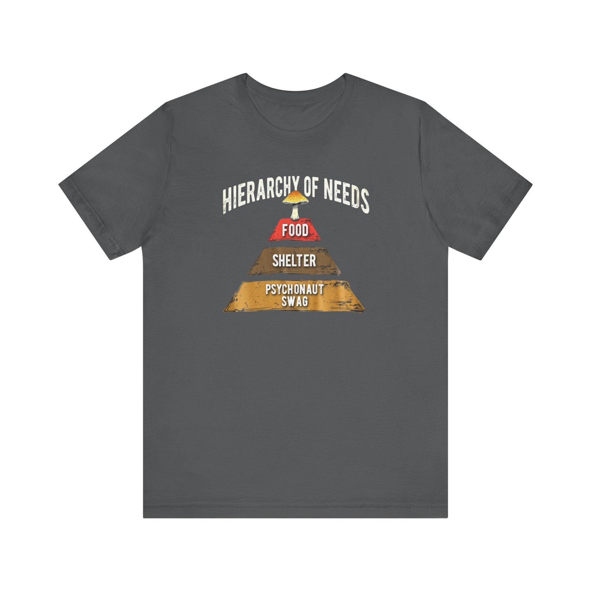 Hierarchy of Needs Tee, Unisex Short Sleeve Shirt, Casual Wear, Gift for Psychonauts, Fun Graphic Shirt, Perfect for Festivals - Psychonaut Swag